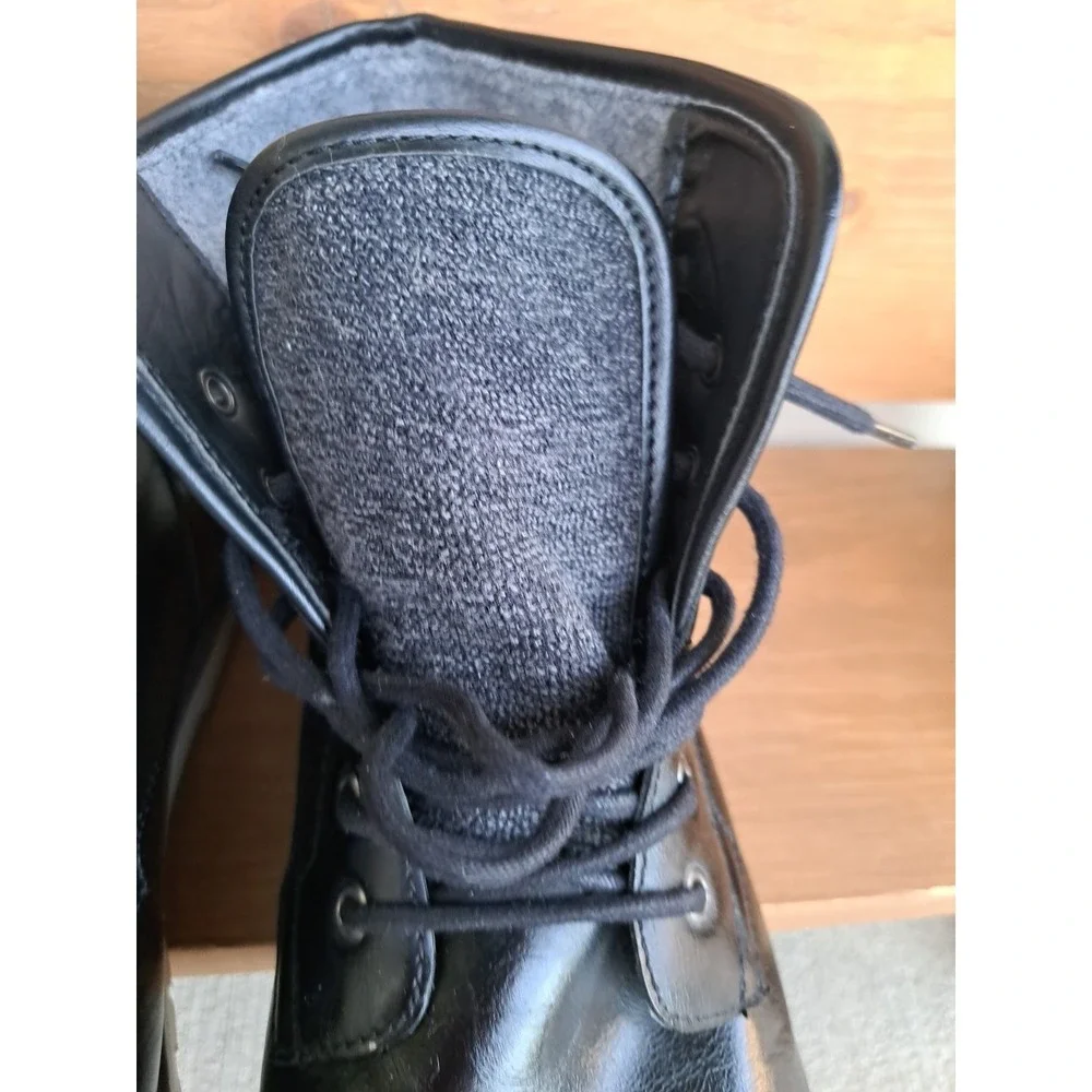 JF J. Ferral Men's Tookers Chukka Boots Black Faux Leather Ankle Boot Size 12 M